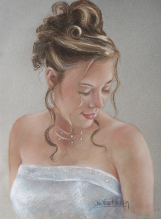 Portrait Creations is accepting commissions for paintings in pastel & oil. The artist earned awards & high marks and has studied extensively with internationally known portrait artist Daniel E. Greene and also attended workshops, lectures & demos with the following master artists to date: Barbara Applegate, Wendy Caporale, Judith Carducci, Margaret Dyer, Cedric Egeli, Calvin Goodman, Charles Gruppeí, Ray Kinstler, Michael Shane Neal, Richard Schmid, Burton Silverman. Christy Pilkintonís workshop format includes demonstrations in oil and pastel, color, study of the Old Masters, professional portrait procedure, posing and lighting of models, choosing painting positions, arrangement of materials and easel, canvas preparation. She also covers methods of painting (masses, values, color, texture, etc.), methods of observing and understanding color, color mixing in oil & its application to pastel, portrait palettes of the Old Masters and Impressionists revealed, professional portrait artistís palette explained and discussed. Pastel instruction included mastering pastels, choice of materials, types of surfaces, techniques, framing, composition, pricing, working from photographs, promotion and critique of artists work. Commissions in Pencil, in Charcoal, Oil, Pastel for commemorative, heirloom, heritage, honorarium, Memorial paintings. Oil paintings, old masters, pastel, posterity, realistic, realism, realists, representational, source, traditional. The artist takes special interest in painting children’s portraits as well teaching children’s art classes. Having worked with children for many years in several capacities, the artist has a unique gift and passion for sharing what she has learned. “Children are like sponges and soak up everything you teach them. They have an intense enthusiasm and excitement about creating.” Wedding portraits Nashville Wedding Portrait, Madison area. The artist has done photography for many Nashville Weddings and has also done portraits in oil and pastel from the wedding photographs. Wedding photography has been a hobby that has developed into another venue for the artist to work. Wedding portraits in oil & pastel Nashville, Wedding paintings in oil & pastel Wedding photography, Wedding portraits in pencil or charcoal Animal portraits in the Nashville Area Pet Portraits in Nashville, Paintings of your pet in pencil, charcoal, oil or pastel Portraits from photos of your pet Nashville and Madison Tennessee Drawing classes, Oil & pastel classes in Nashville, Nashville portraits Nashville art classes, Nashville children’s art classes, children’s art lessons Painting classes in Nashville Tennessee, Art classes in Nashville, Home studio in Madison teaching oil, pastel, drawing Adults and children’s art Christy Pilkinton’s workshop format includes demonstrations in oil and pastel, color, study of the Old Masters, professional portrait procedure, posing and lighting of models, choosing painting positions, arrangement of materials and easel, canvas preparation. She also covers methods of painting (masses, values, color, texture, etc.), methods of observing and understanding color, color mixing in oil & its application to pastel, portrait palettes of the Old Masters and Impressionists revealed, professional portrait artist’s palette explained and discussed. Pastel instruction included mastering pastels, choice of materials, types of surfaces, techniques, framing, composition, pricing, working from photographs, promotion and critique of artists work.