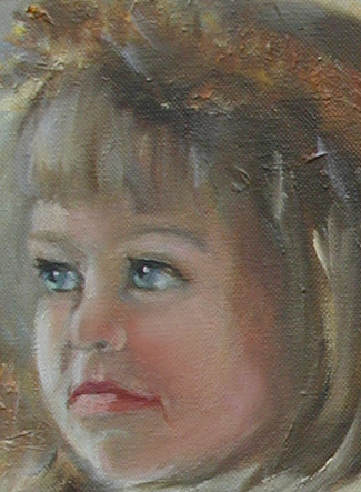 Children’s Choir is an oil painting on a 16 x 20 canvas